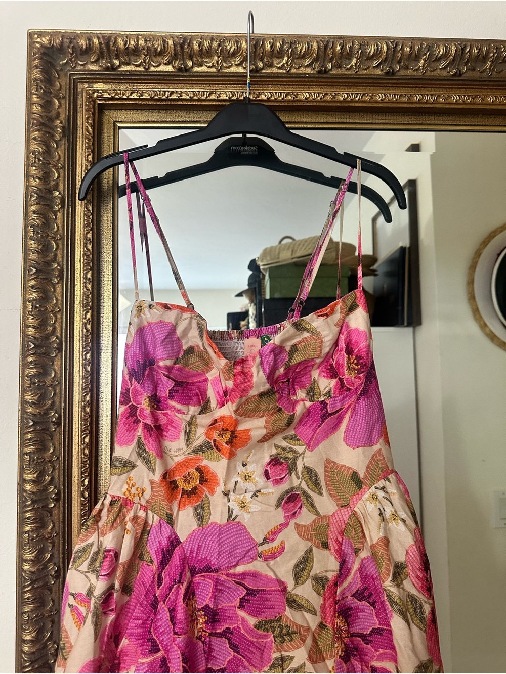 FARM Rio Vestido Longo Balonê Izabel floral print maxi dress - Picture 4 of 8